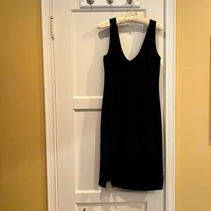 Armani collezioni.  Italy.  Black cocktail dress with side slit.  Gorgeous on !